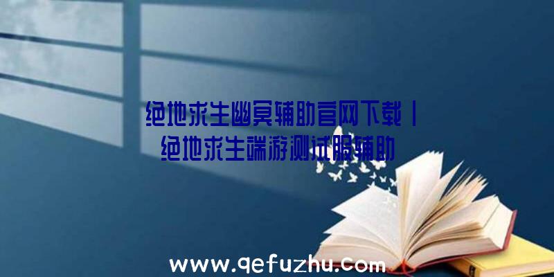 「绝地求生幽冥辅助官网下载」|绝地求生端游测试服辅助